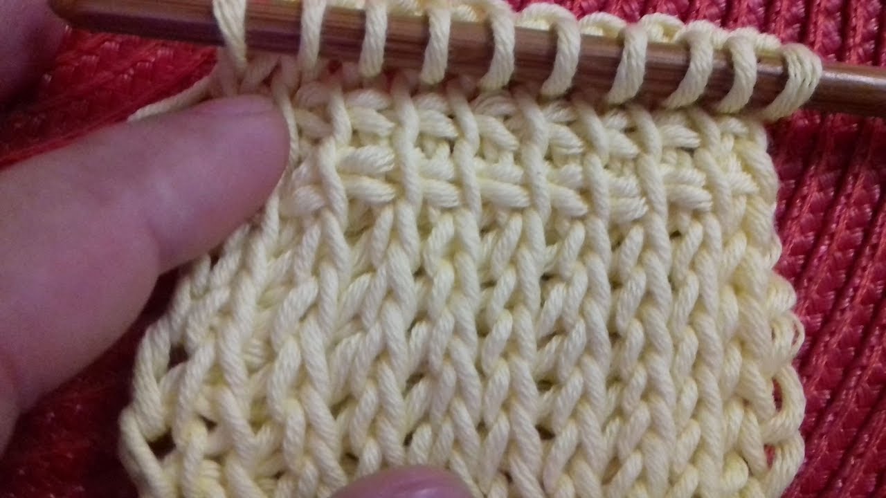 Лицевая гладь крючком