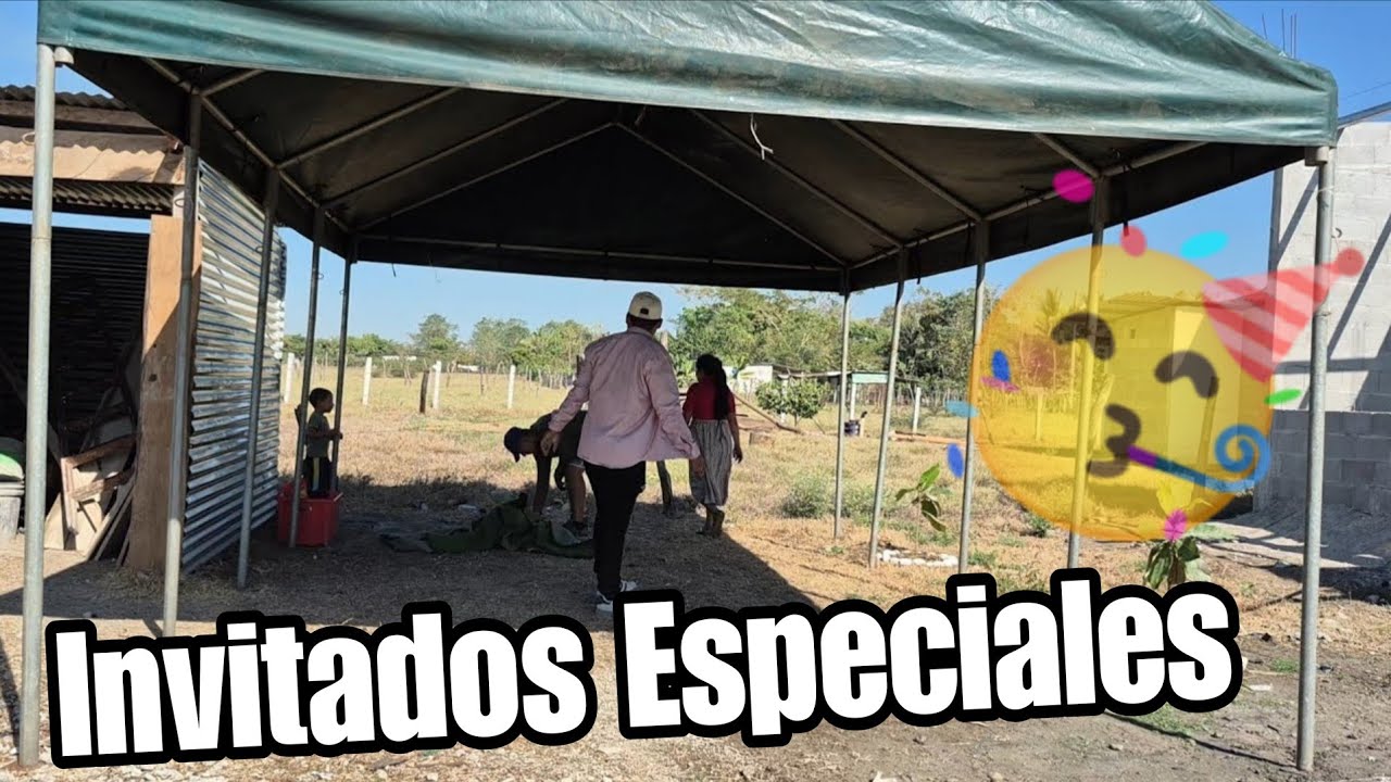 Toldos mesas y decoración gracias a subscriptor Anónimo y seño Lety🥰🥳