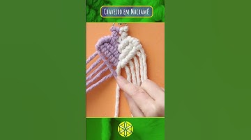 Tutorial Rápido CHAVEIRO de CORAÇÃO em MACRAMÊ  #macrame #macramediy #tutorialmacrame #macramelove