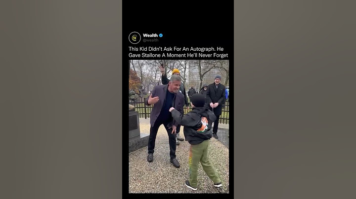 This  Kid Gave Stallone a moment He'll Never Forget