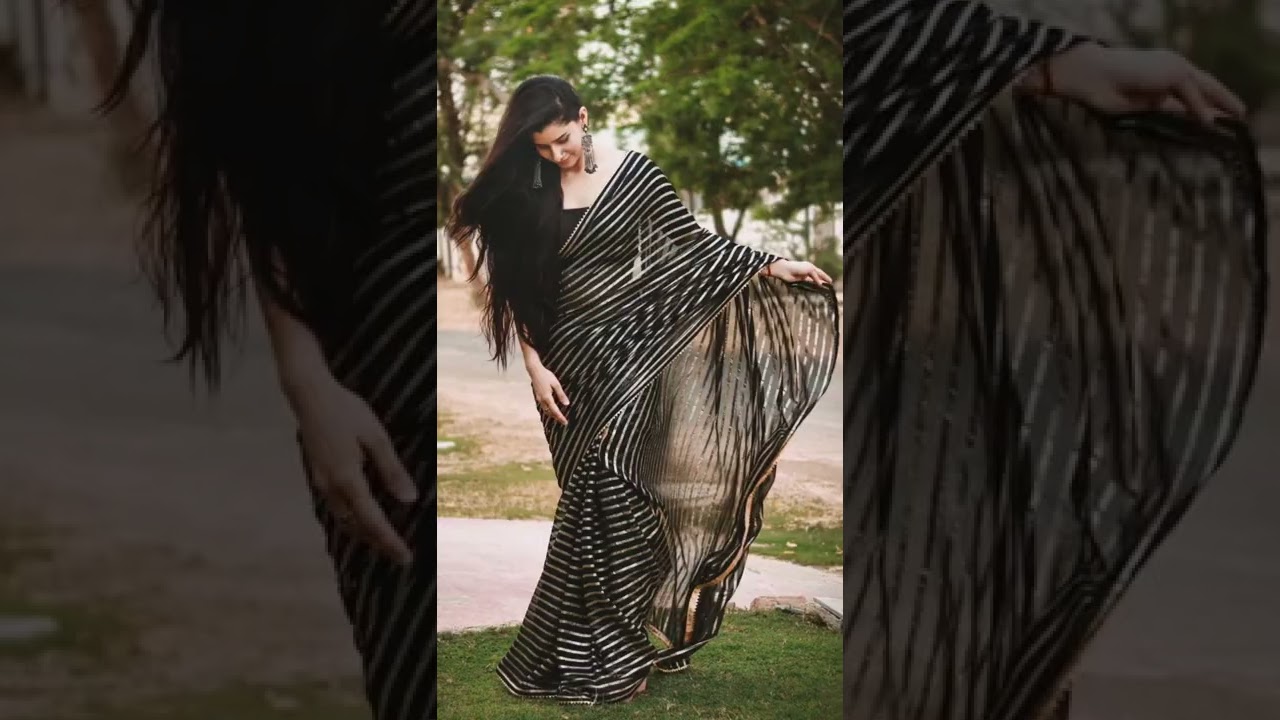 Pure Georgette Zari Patti Saree WhatsApp on 9079153011 for order // 