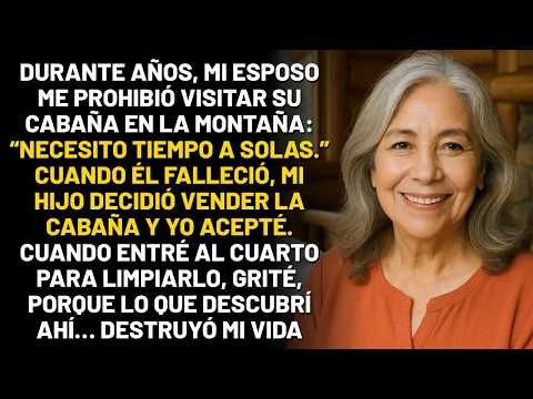Yo invadí la cabaña abandonada de mi difunto esposo  Lo que encontré adentro DESTRUYÓ MI VIDA