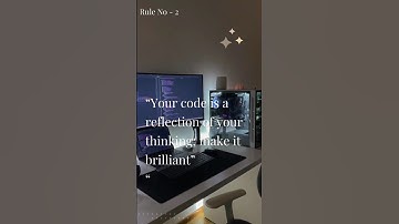 RULE no 2. Coding status. #coding #motivation #status #sorts