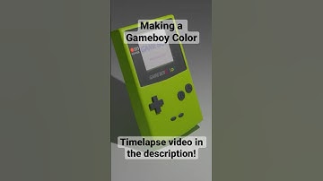 Making a Gameboy Color #shorts #blender #gameboycolor