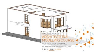 Architectural Modeling Course Part 2 - Design of levels - ARCHLine.XP 2023 screenshot 2