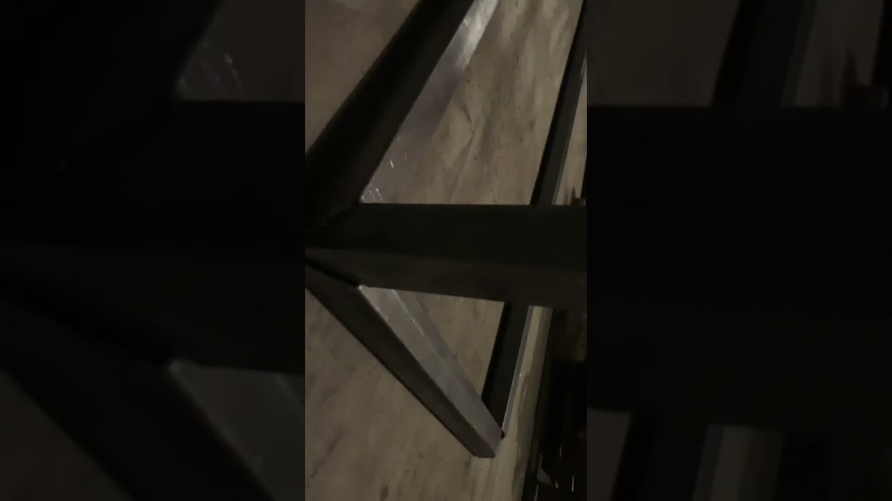 Metal bathroom vanity double miter corner cut          