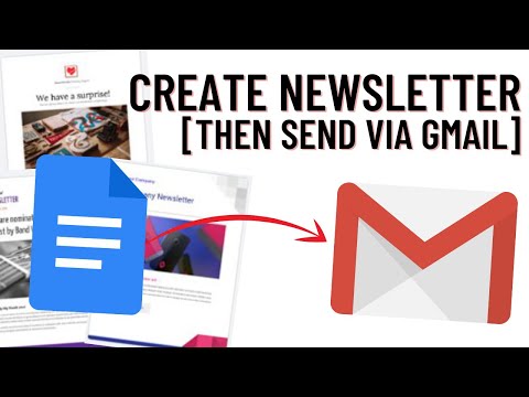 How to Create Newsletters in Google Docs (THEN SEND STRAIGHT VIA GMAIL)