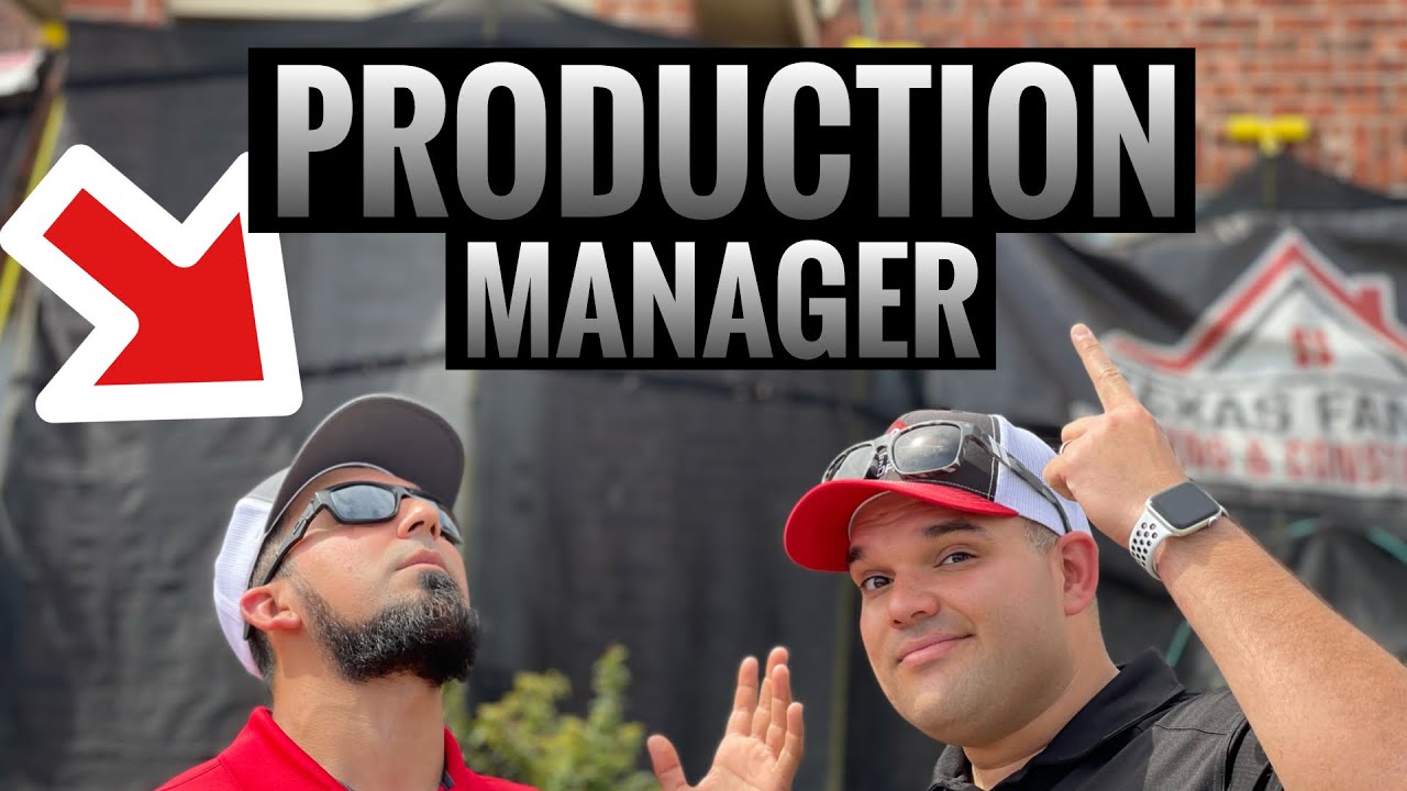 Production Manager for the Best roofing company in San Antonio