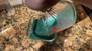 Spirulina steamed egg for goldfish