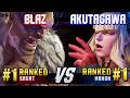 SF6 ▰ BLAZ (#1 Ranked Sagat) vs AKUTAGAWA (#1 Ranked Manon) ▰ High Level Gameplay