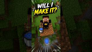 WILL I SURVIVE THIS MLG? 😱 #minecraft #gaming #mlg #minecraftclutch