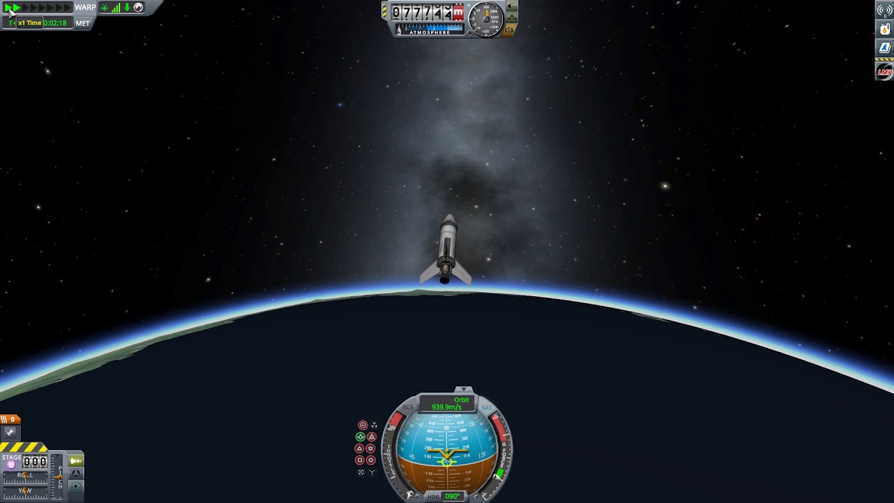 Kerbal Space Program - testing Jatwaa's orbital cannon mod