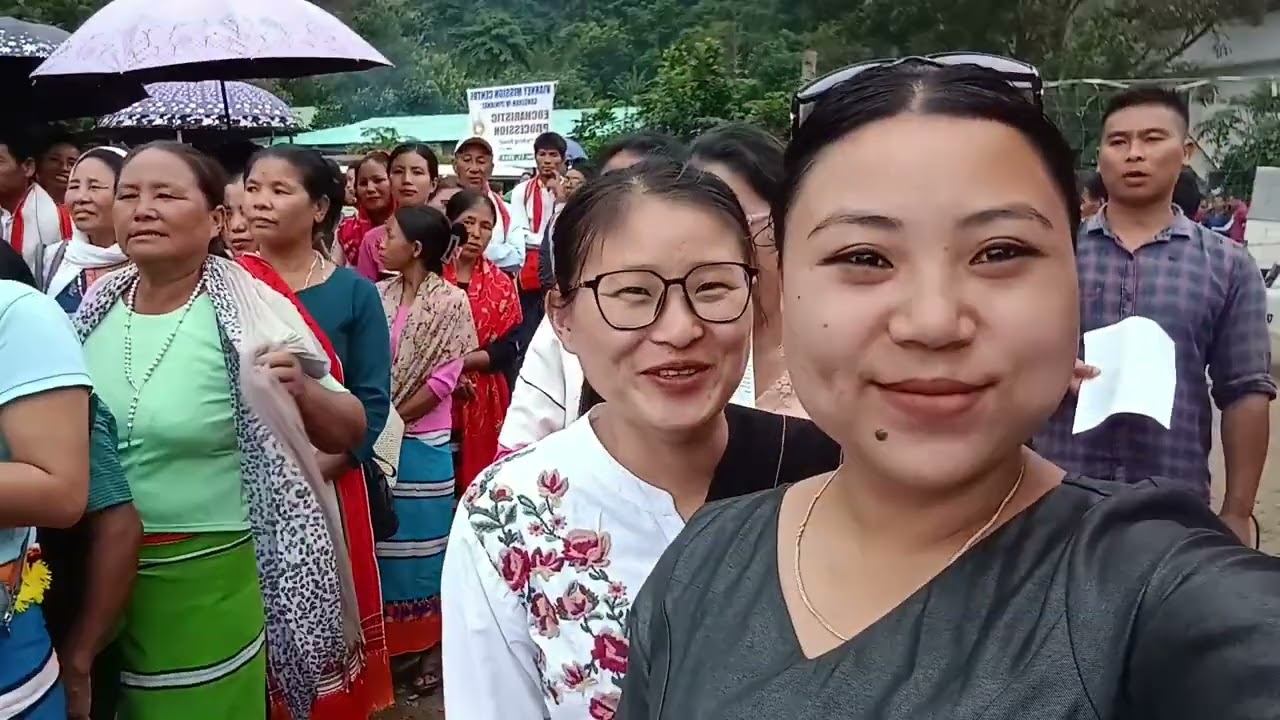 Eucharistic procession at khoupum .😍🥰