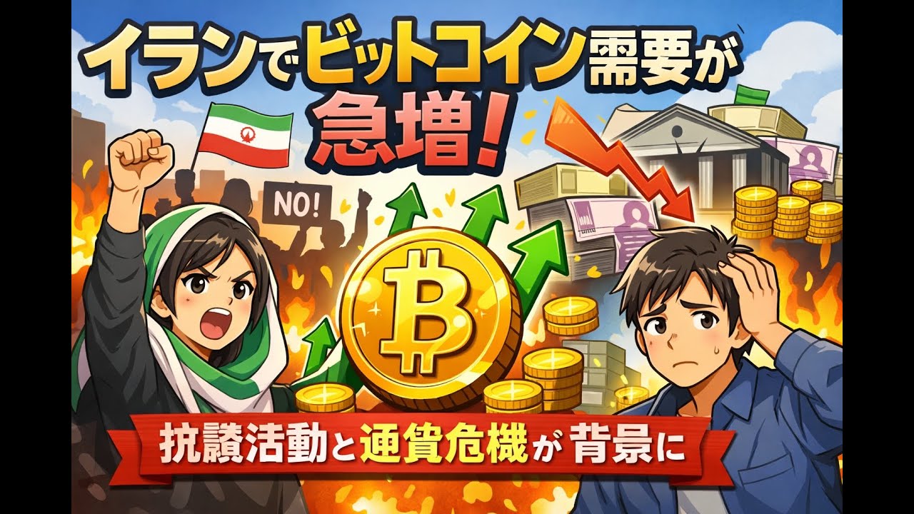 イランでビットコイン需要が急増、抗議活動と通貨危機が背景に - YouTube