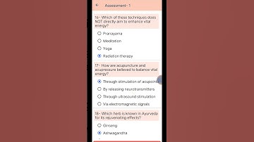 Introduction to the Science of Rejuvenation ||Assessmentـ1 |Electives #ayush #BUMS #BAMS #ayurveda