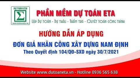 Bản dự toán hoàn chỉnh làm bằng eta