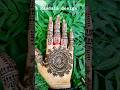 Simple Mandala Mehndi Design 🌿 | Easy Front Hand Mehndi for Beginners 😍 #shorts#henna #shortsfeed