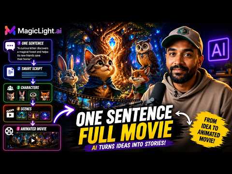 I Turned One Prompt Into An Animated Video With Magiclight Ai (full Tutorial)