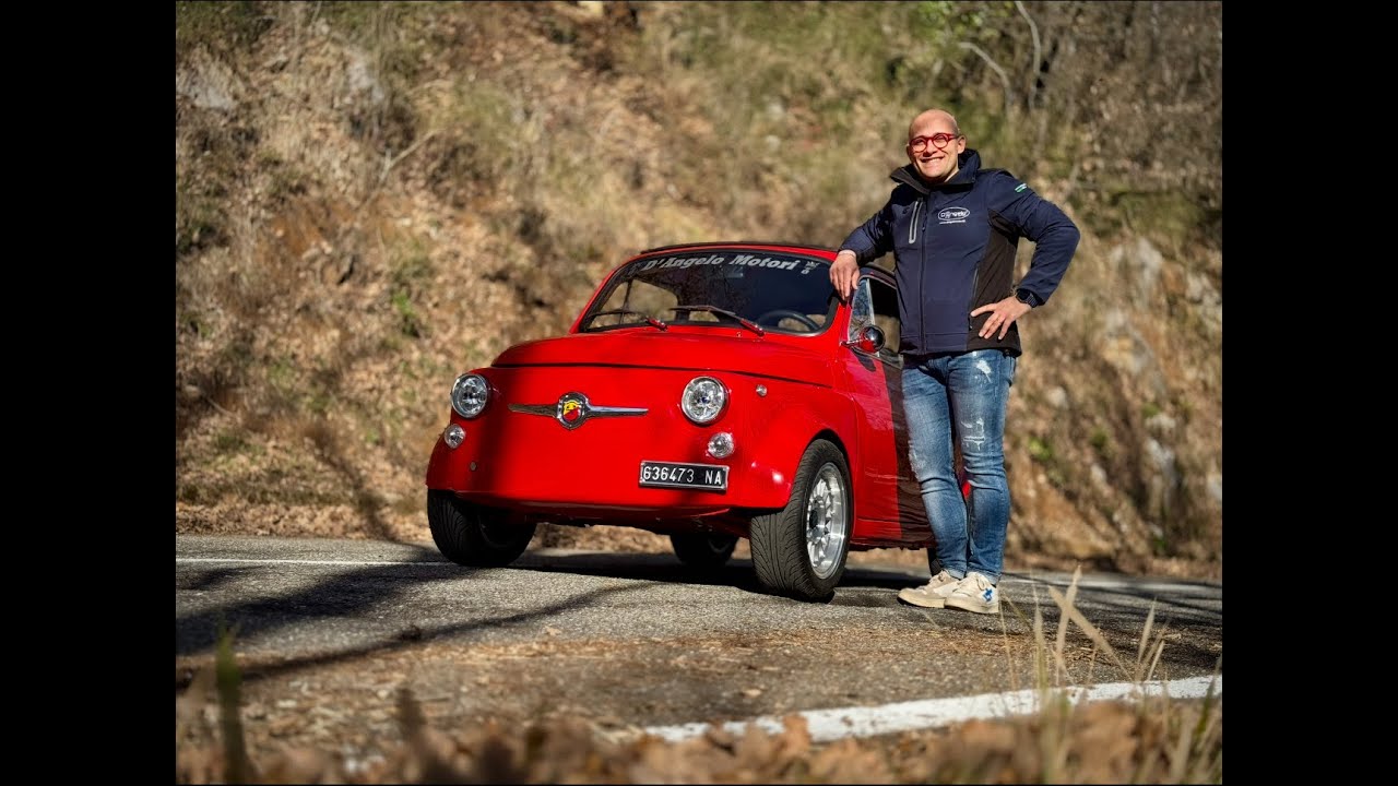 Test Drive Fiat 500 epoca elaborata By D’Angelo Motori con Motore 700 electronic injection Red Fire