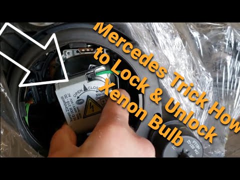 2003-2009 MERCEDES E CLASS 06-11 / MERCEDES CLS CLASS HOW TO REPLACE LOW BEAM HID BULB
