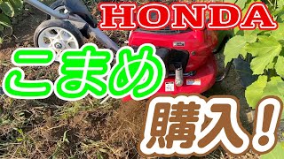 ホンダ耕運機F220こまめを購入しました！【家庭菜園　畑】I bought a Honda cultivator F220 diligently! [Kitchen garden field]