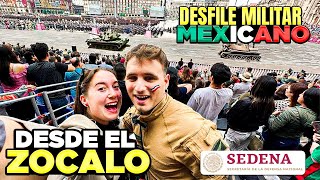 VIVIMOS el DESFILE MILITAR MEXICANO con la SEDENA por PRIMERA VEZ en el ZÓCALO 🇲🇽 *acabé llorando*