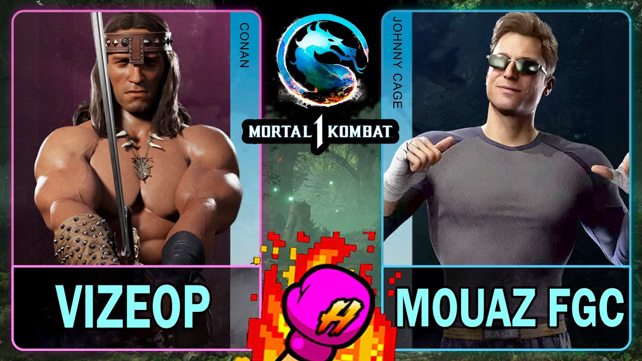 MK1 Vizeop (CONAN) VS Mouaz FGC (JOHNNY CAGE)🥊Mortal Kombat 1🥊4K 60ᶠᵖˢ