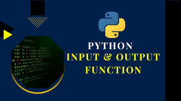 Python - Introduction, Output and Input Function