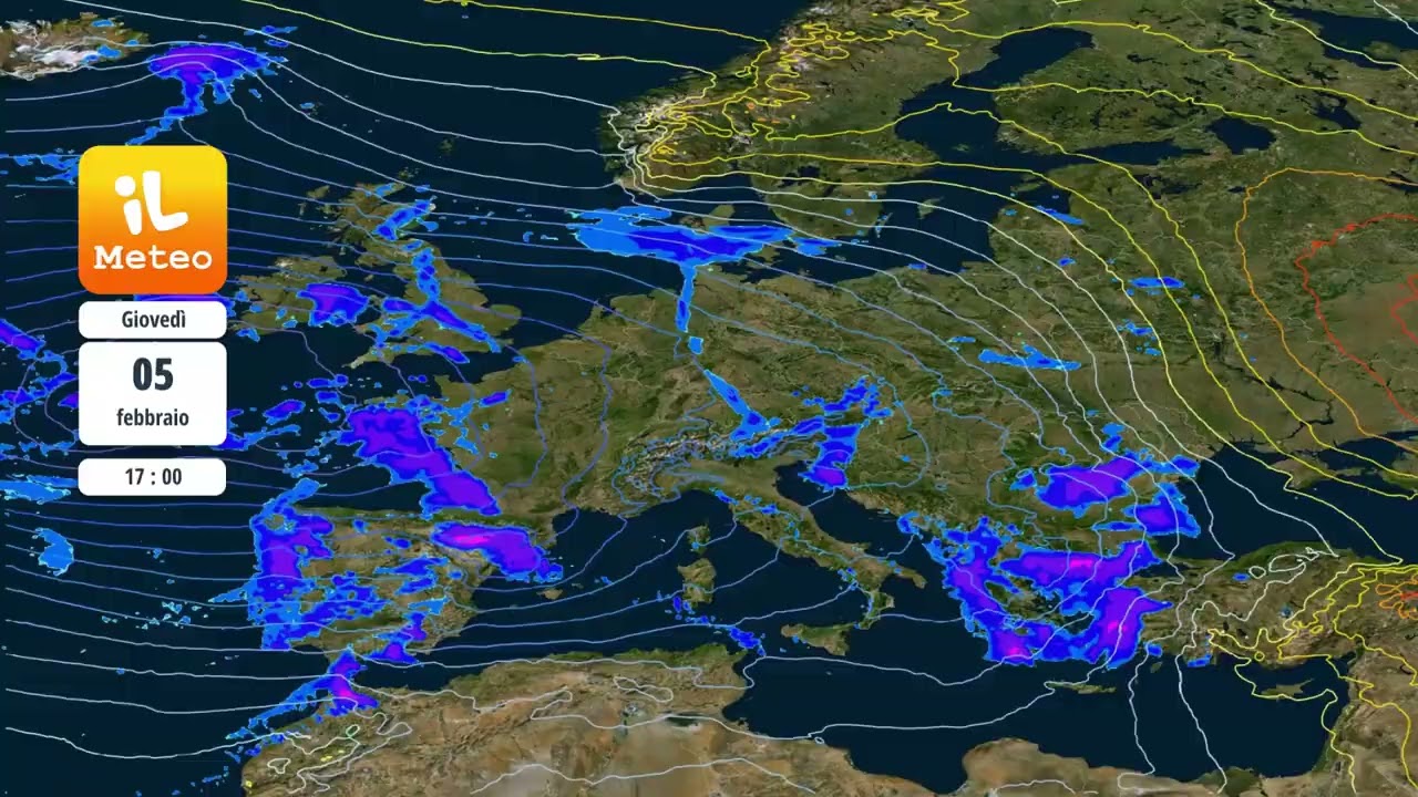 Mercoledì 04 febbraio 2026 Previsioni meteo Italia di domani