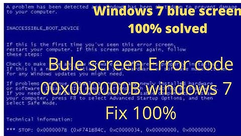 blue screen stop 0x000000B windows 7 startup problem!#MY BIG SOLUTION