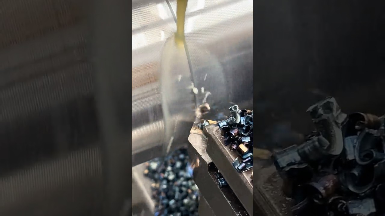 When you get the feedrate and the spindle speed just right… 