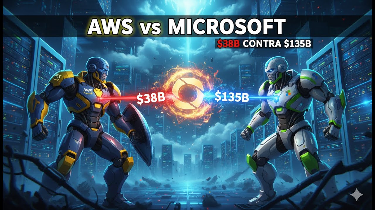 AWS vs. Microsoft: LA GUERRA de la IA por OpenAI. Inversiones de $38B y $250B