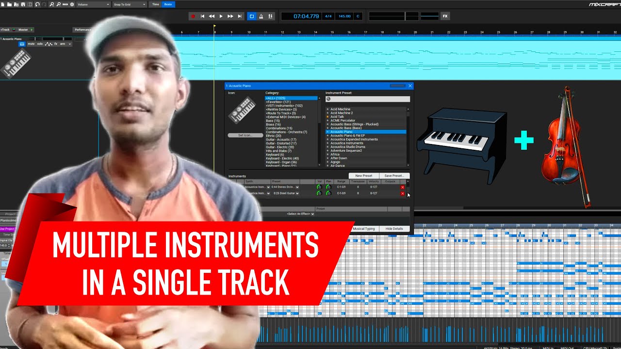 Multiple Instruments In A Single Track - Mixcraft Studio (Tamil) | Tutorial Session 08