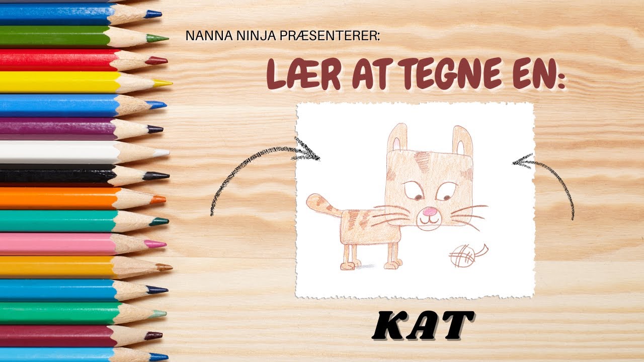 Lær At Tegne En Kat | Nanna Ninja og Venner