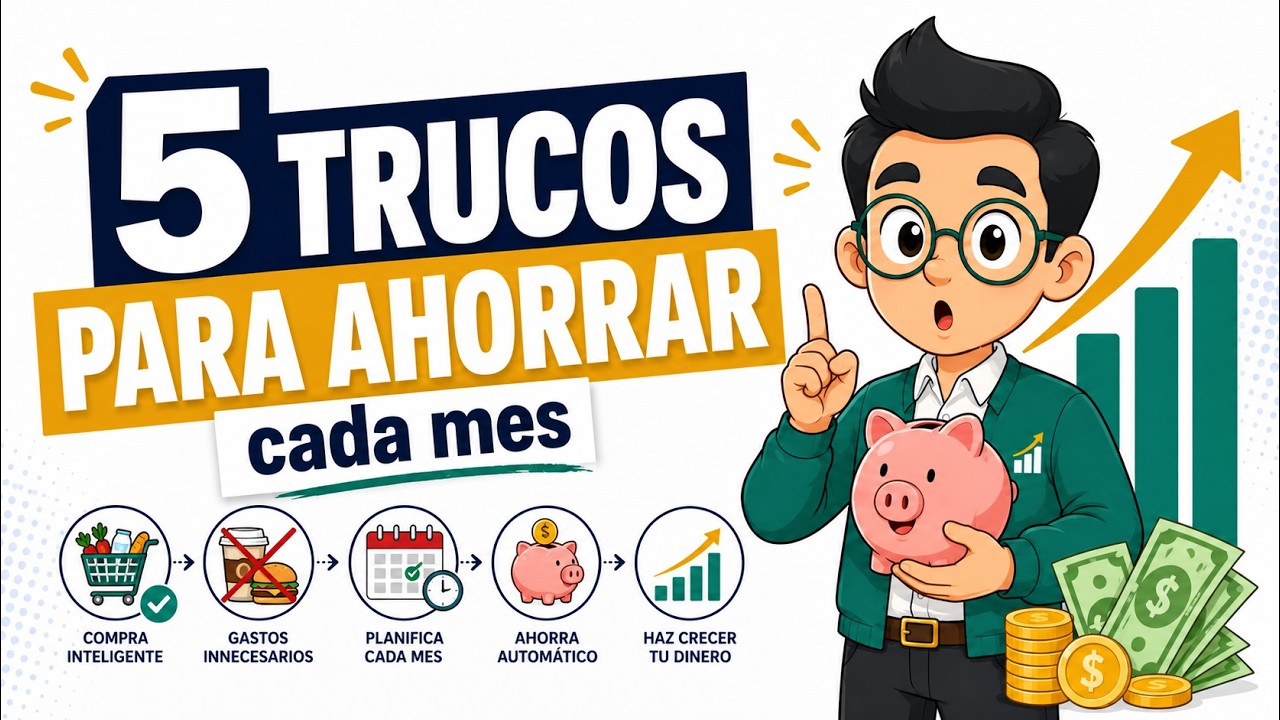5 trucos sencillos para AHORRAR cada mes.