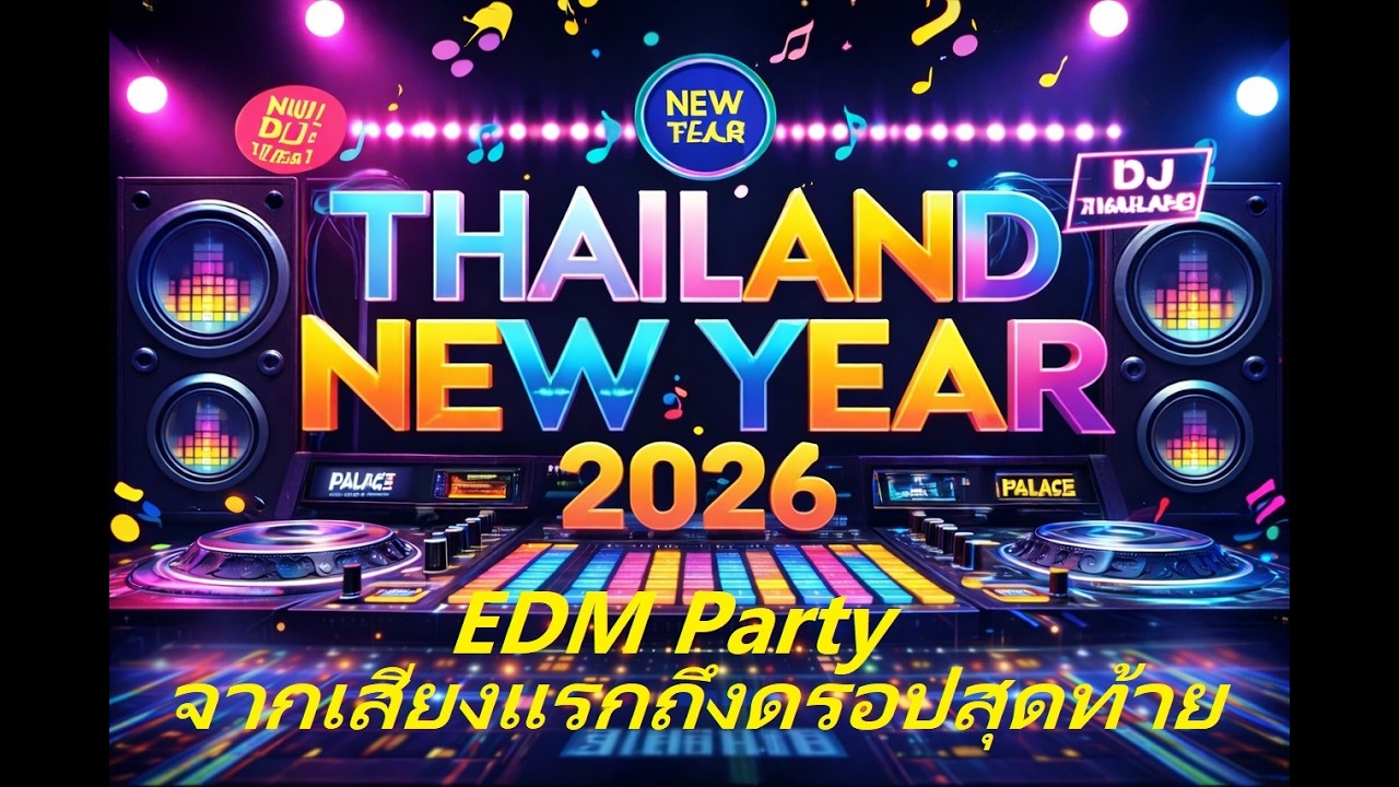 EDM Thai ไทย 🔊 เบสแรง จังหวะน้ำสงกรานต์ | Countdown 2026 | จากเสียงแรกถึงดรอปสุดท้าย ไม่มีพัก