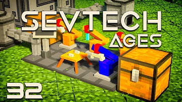 SevTech: Ages EP32 Wireless Crafting Grid +Pneumaticcraft Assembly Line
