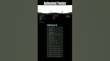 Animated Footer using HTML, CSS and JavaScript #shorts