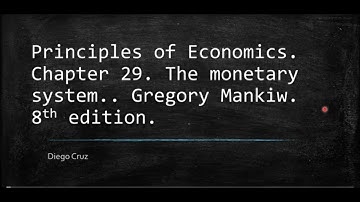 The Monetary System. Chapter 29. Principles of Ecomomics