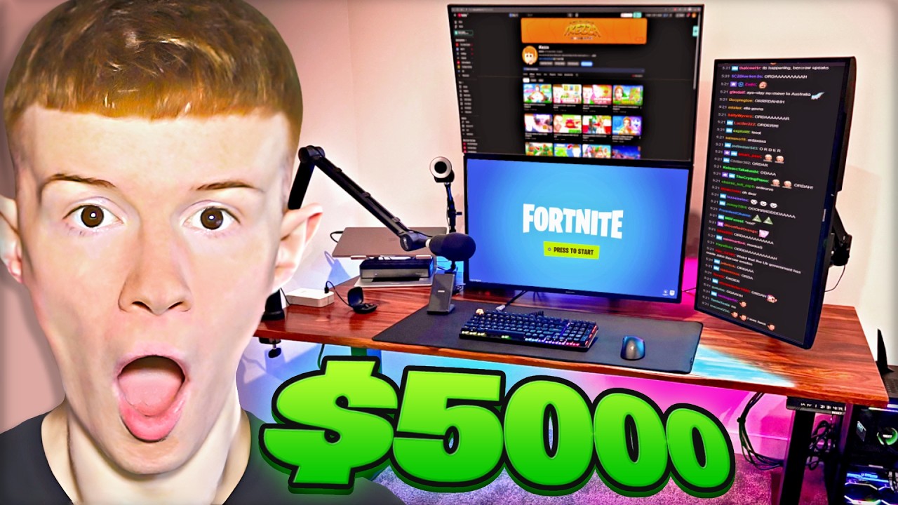 My $5000 Fortnite Gaming Setup Tour (2026)