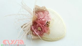 How To Make 👒 SINAMAY Fascinator Hat 👒 DIY by Elysia Handmade