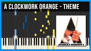 A Clockwork Orange theme 🎹 piano tutorial + sheet music