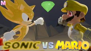 Super Sonic vs Super Star Mario