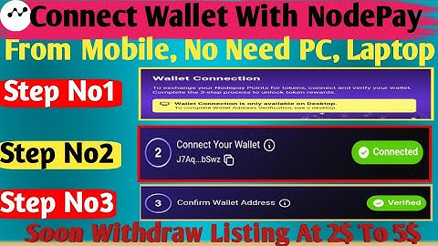 How To Connect Wallet In NodePay From Mobile | Wallet Connect In NodePay | NodePay Withdraw