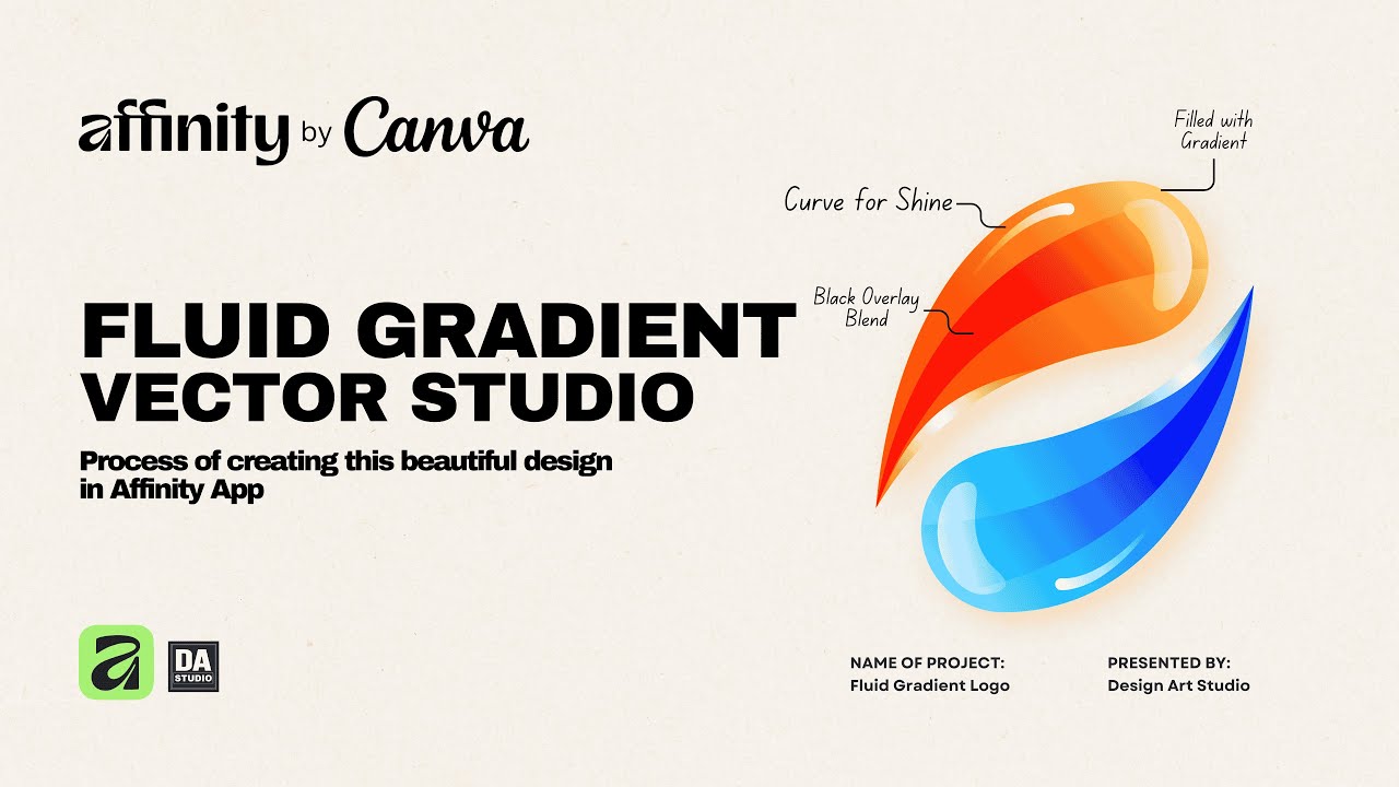 Create Smooth Gradient Logo Design in Affinity (Step by Step) - YouTube