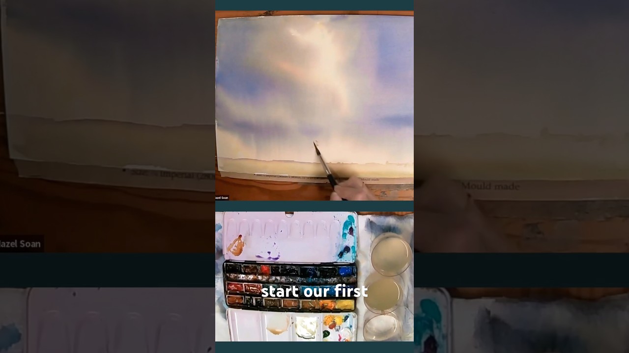 Variegated Wash for a Rainy Landscape | Terracotta Tip with Hazel Soan 