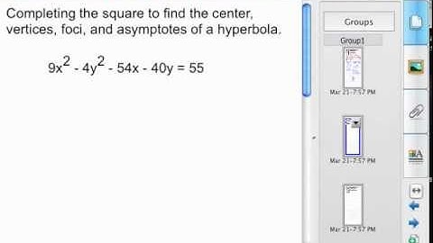 Completing the Square to Graph Hyperbola