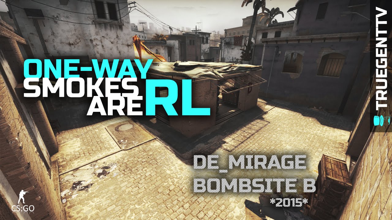 CS GO Tutorials - One-way Smokes on Mirage B side #2015 - YouTube