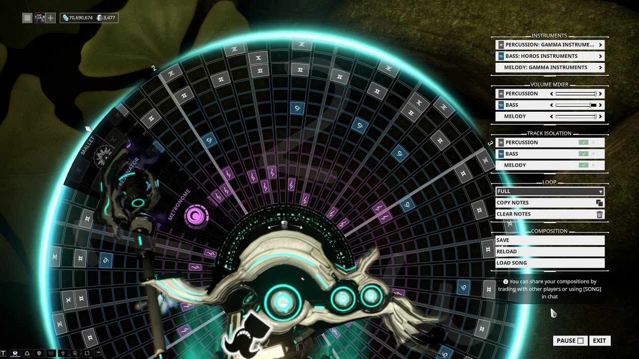 Warframe Mandachord: Baepsae/뱁새/Crow Tit/Try-Hard (BTS/방탄소년단)