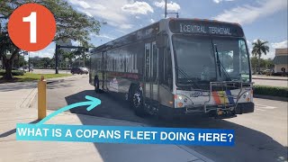 Riding Broward County Transit Bus 1, Gulfstream Park to Young Circle, 2018 Gillig BRT 40'